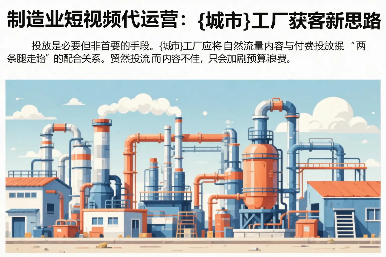 制造业短视频代运营：高平工厂获客新思路